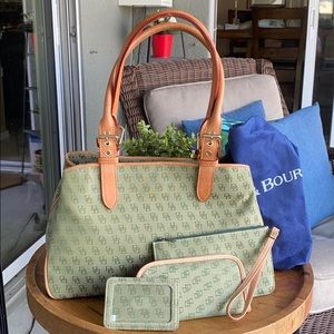 Dooney & Bourke Buckle Satchel - Green